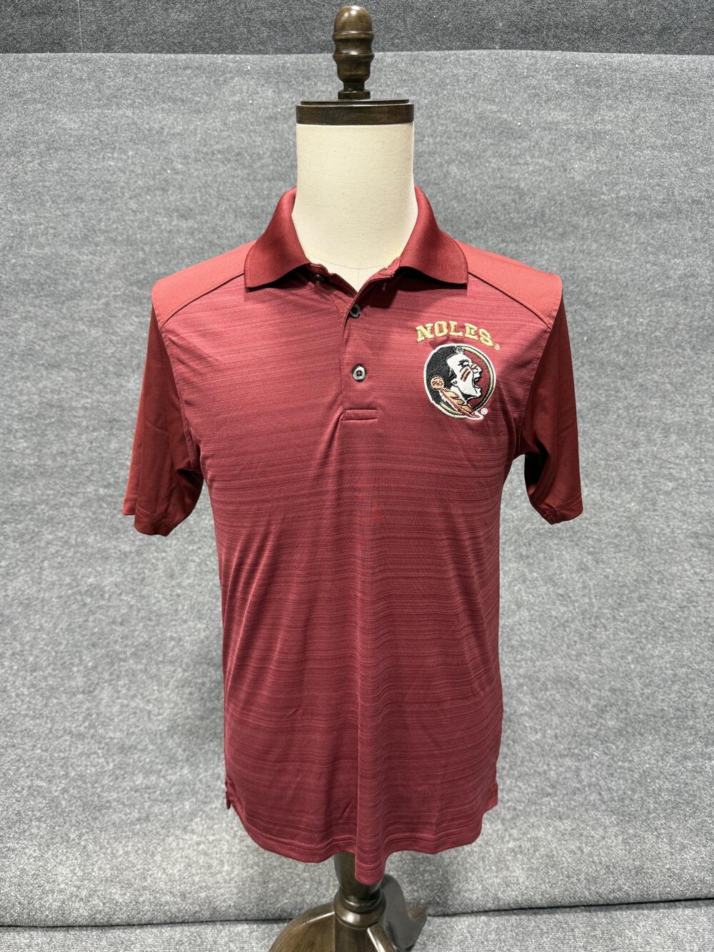 Florida State Seminoles Polo Shirt Mens Small Red NCAA Football Noles Golf